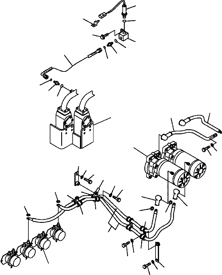 Part |$39. HYDRAULIC PIPING - EMERGENCY STEERING ELECTRICAL [H3410-08A0]