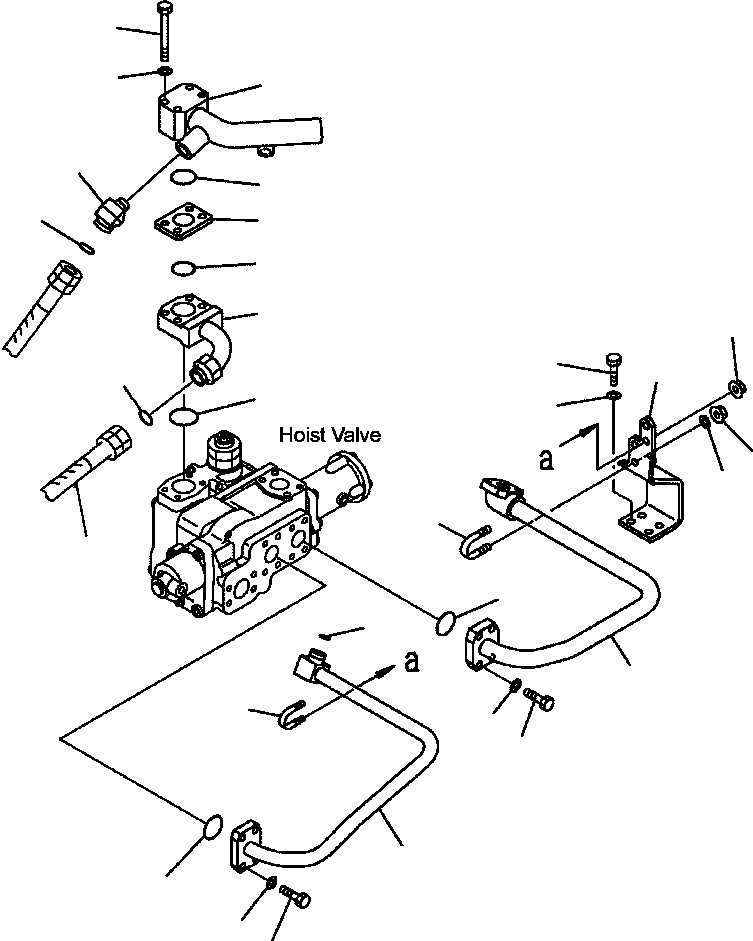 Part |$40. HYDRAULIC PIPING (1/2) - HOIST CYLINDER LINE [H3410-09A0]