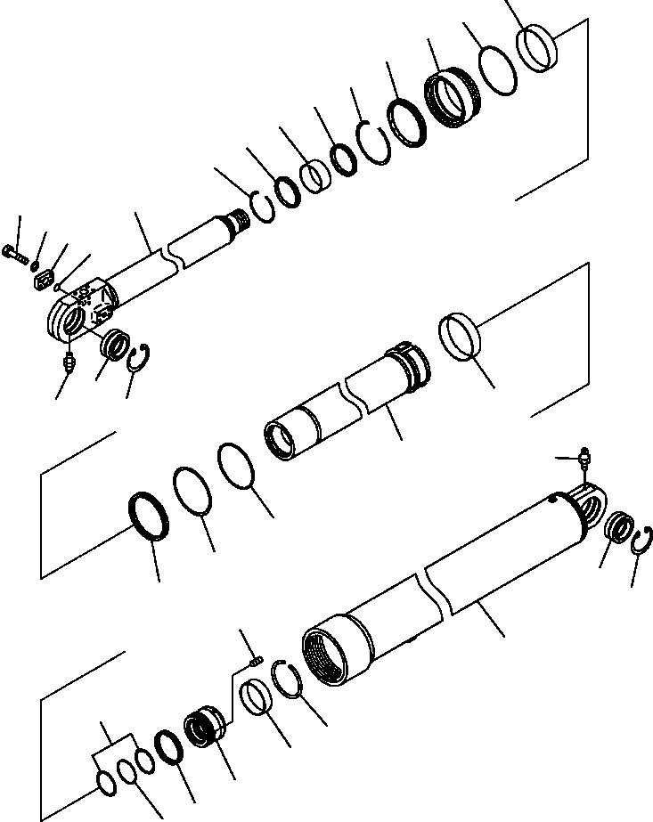 Part |$42. HOIST CYLINDER - INNER PARTS [H3410-10B0]