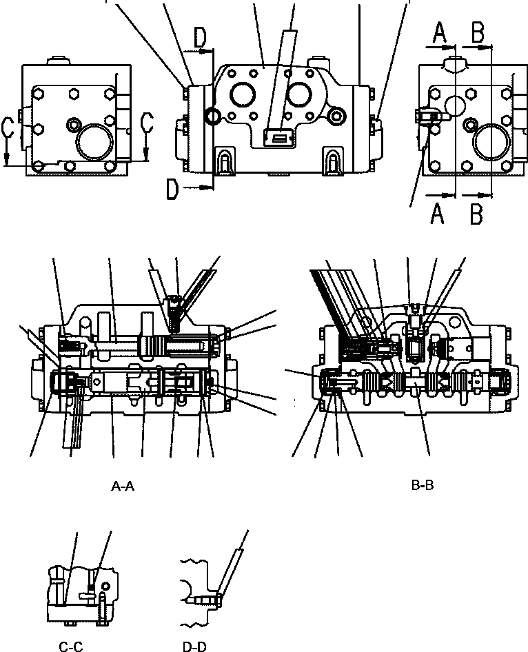 Part |$47. HYDRAULIC PIPING - CONTROL VALVE AND INNER PARTS [H3410-12A0]