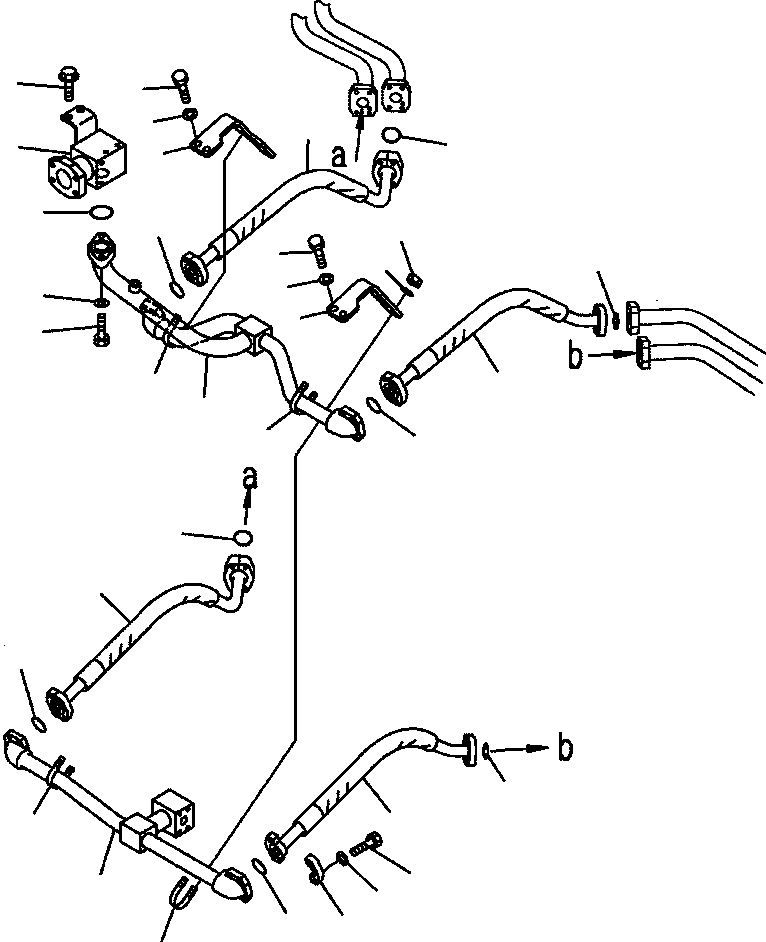 Part |$49. BRAKE COOLING PIPING - TRANSMISSION TO FRONT AXLE (2/2) [H3511-02A0]