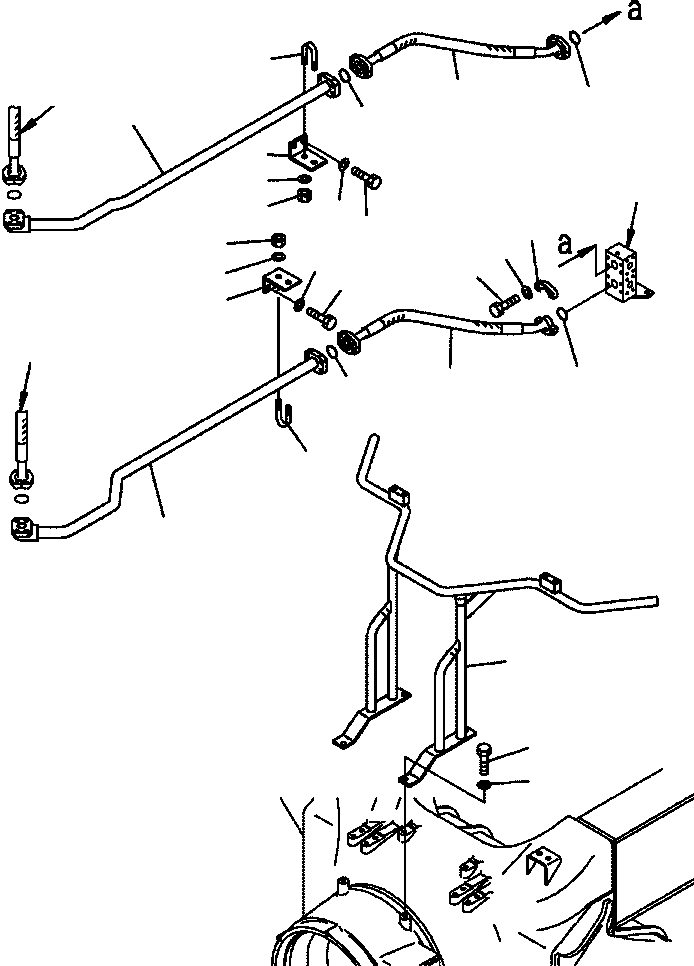 Part |$54. BRAKE COOLING PIPING - BRAKE LINE - REAR FRAME SIDE (2/2) [H3511-07A0]