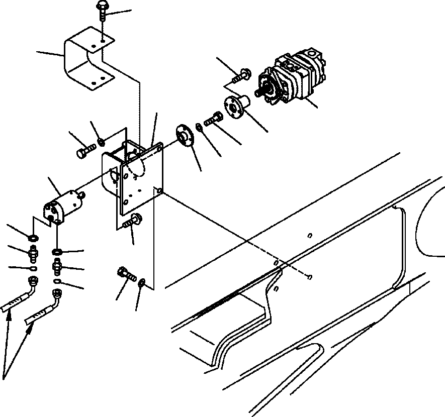 Part |$59. DIFFERENTIAL LOCK PIPING - MOTOR, PUMP AND RELATED PARTS [H3511-12A0]