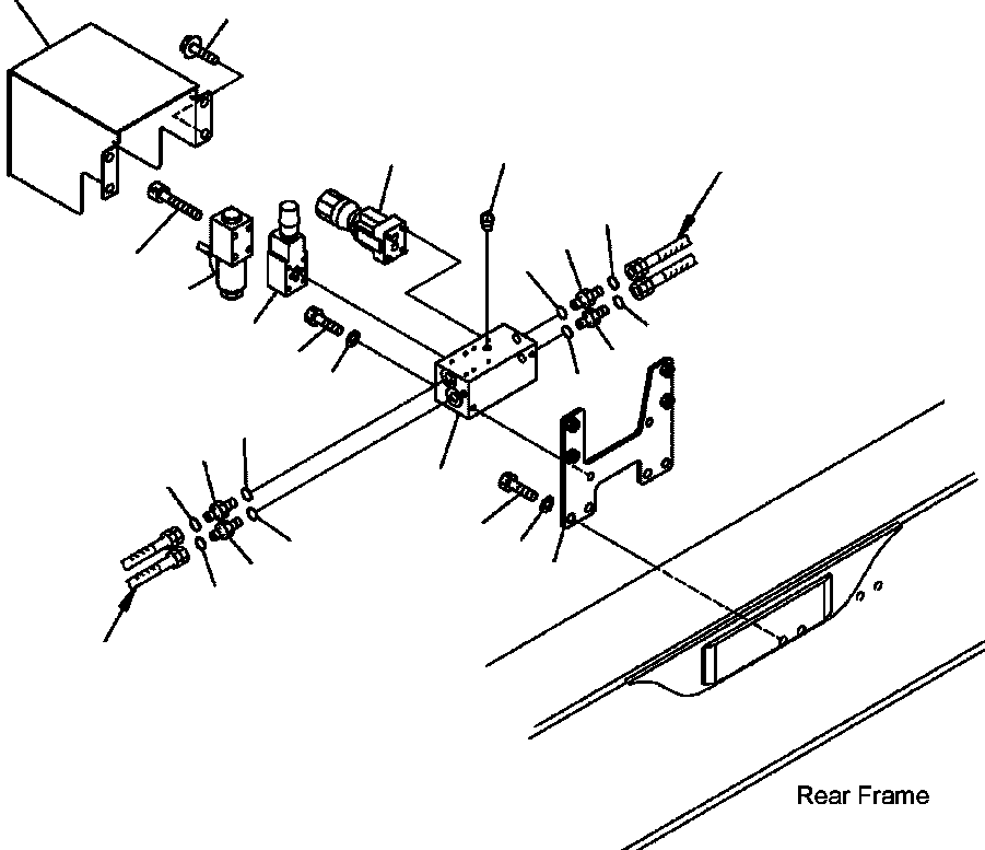 Part |$60. DIFFERENTIAL LOCK PIPING - RELATED VALVES [H3511-14A0]