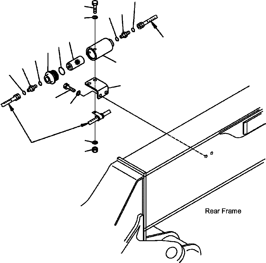 Part |$61. DIFFERENTIAL LOCK PIPING - LINE STRAINER [H3511-15A0]