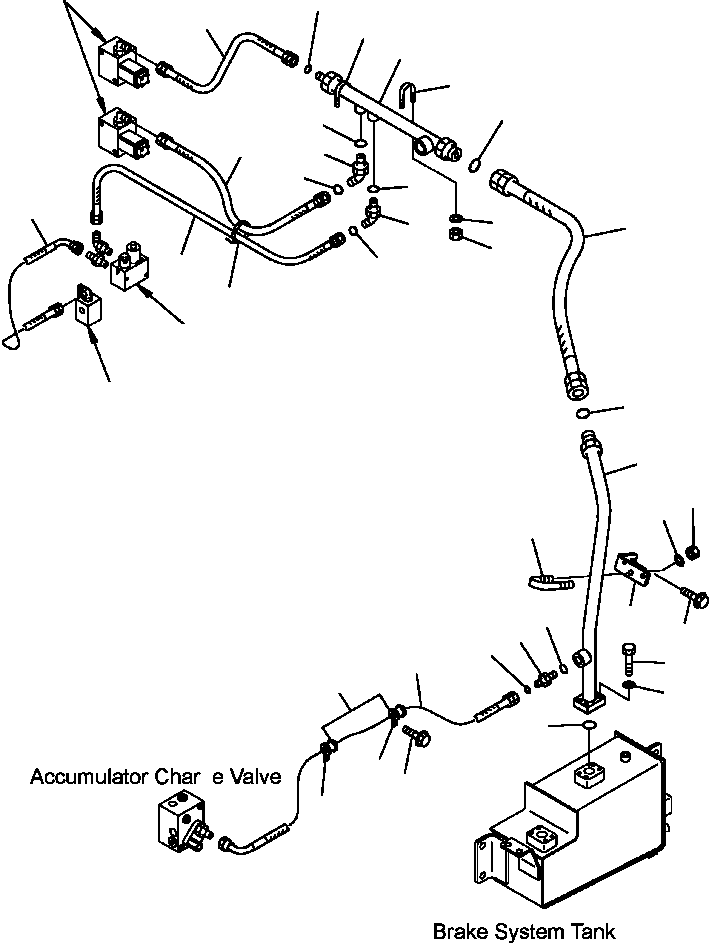 Part |$73. BRAKE PIPING - RETURN LINE [H3540-04A0]