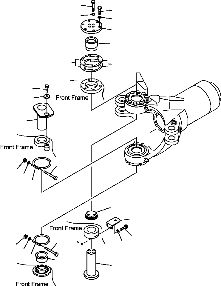 Part |$6. HINGE PIN - FOR HITCH FRAME [J3150-01A0]