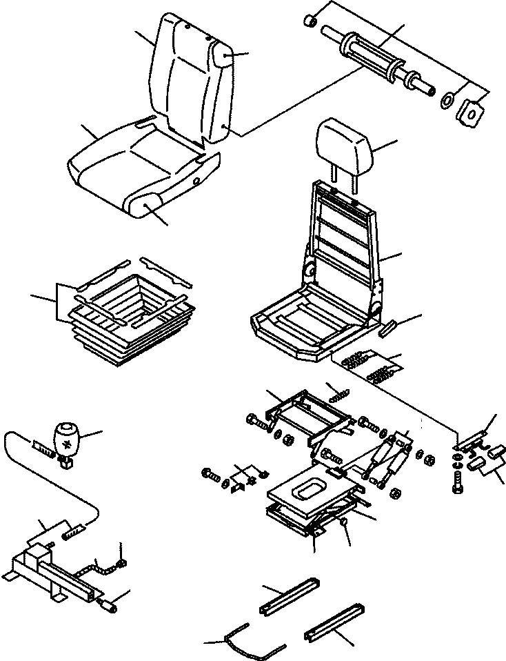 Part |$1. OPERATOR SEAT - INNER PARTS [K0110-51A0]