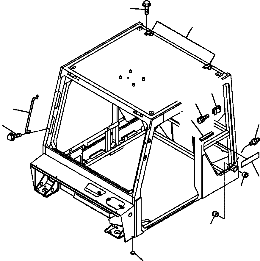 Part |$22. CAB - CAB STAY AND BUSHING [K0210-18A0]