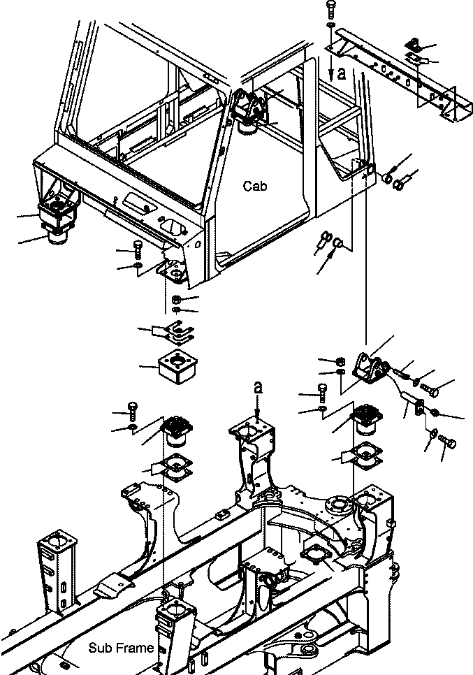 HM3501L 00015205 AB, ROPS (SEE FIG. K0210-01A0)