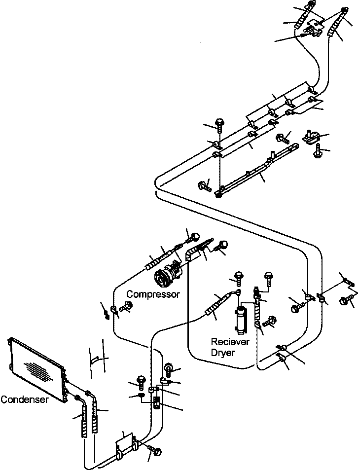 Part |$29. AIR CONDITIONER PIPING - COOLING [K0710-02C0]