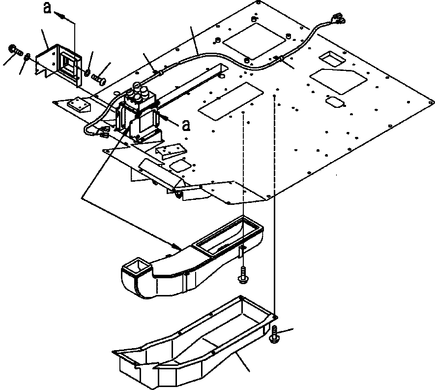 Part |$34. AIR CONDITIONER CAR HEATER - DUCT COVER [K0710-04A1]