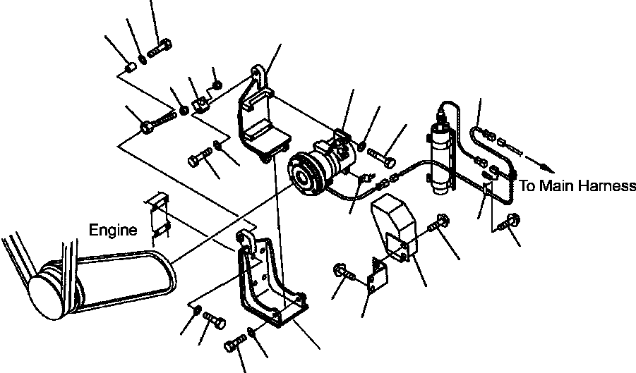 Part |$41. AIR CONDITIONER - AIR COMPRESSOR AND RELATED PARTS [K0710-11A0]