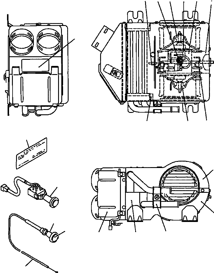 Part |$42. AIR CONDITIONER CAR HEATER - INNER PARTS [K0710-51A1]