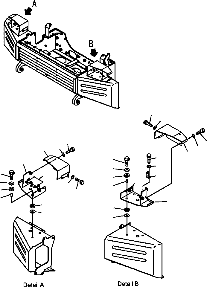 Part |$14. HEAD LAMP BRACKET AND MOUNTING PARTS [M3410-02A0]