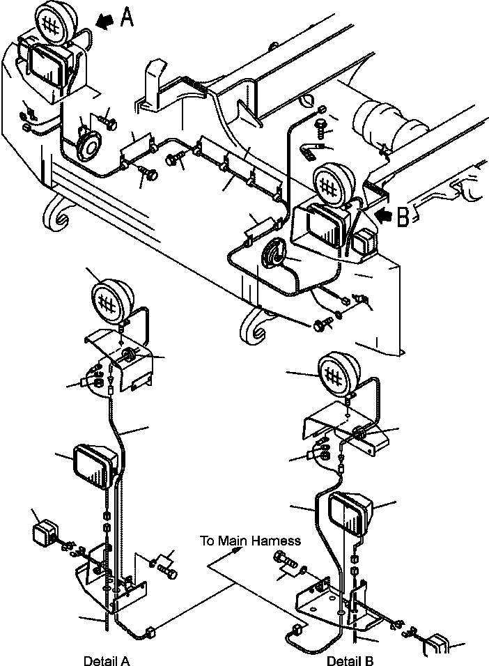 Part |$17. HEAD LAMP AND ELECTRICAL HARNESS WITH FOG LAMP [M3410-03A1]