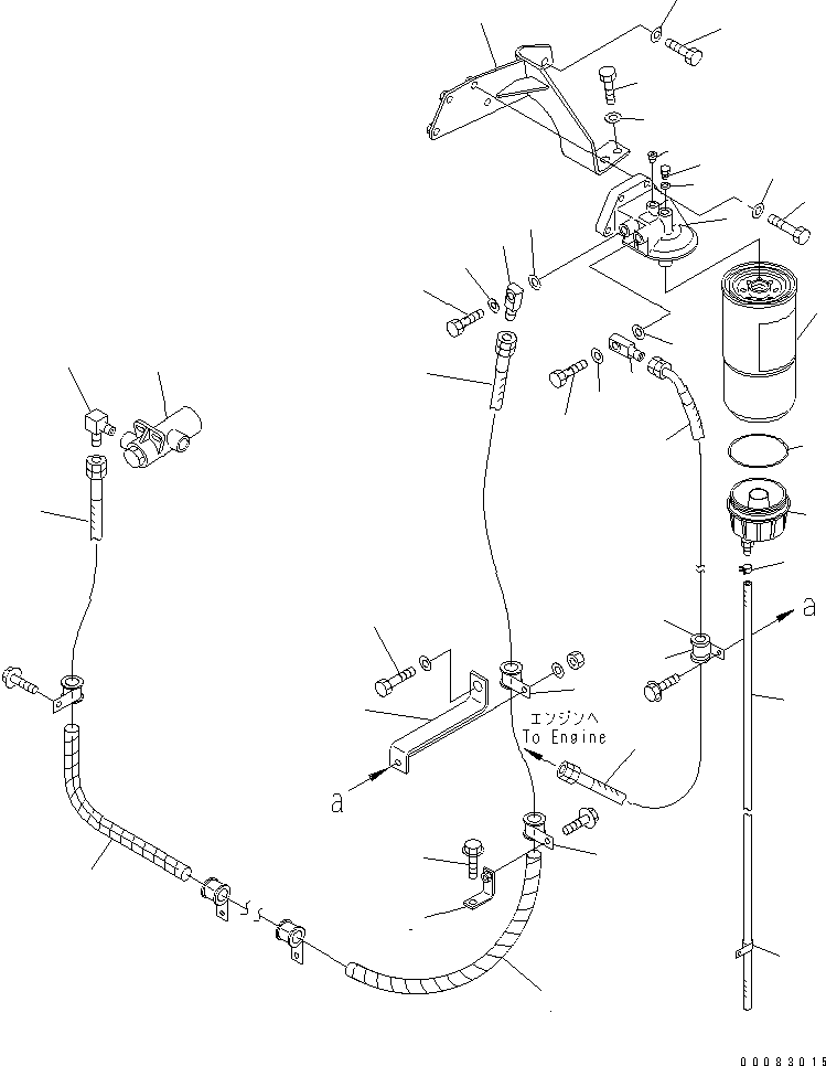 Part 70. FUEL PIPING (WITH ADDITIONAL FUEL FILTER) (2/2) [D0200-02A1]