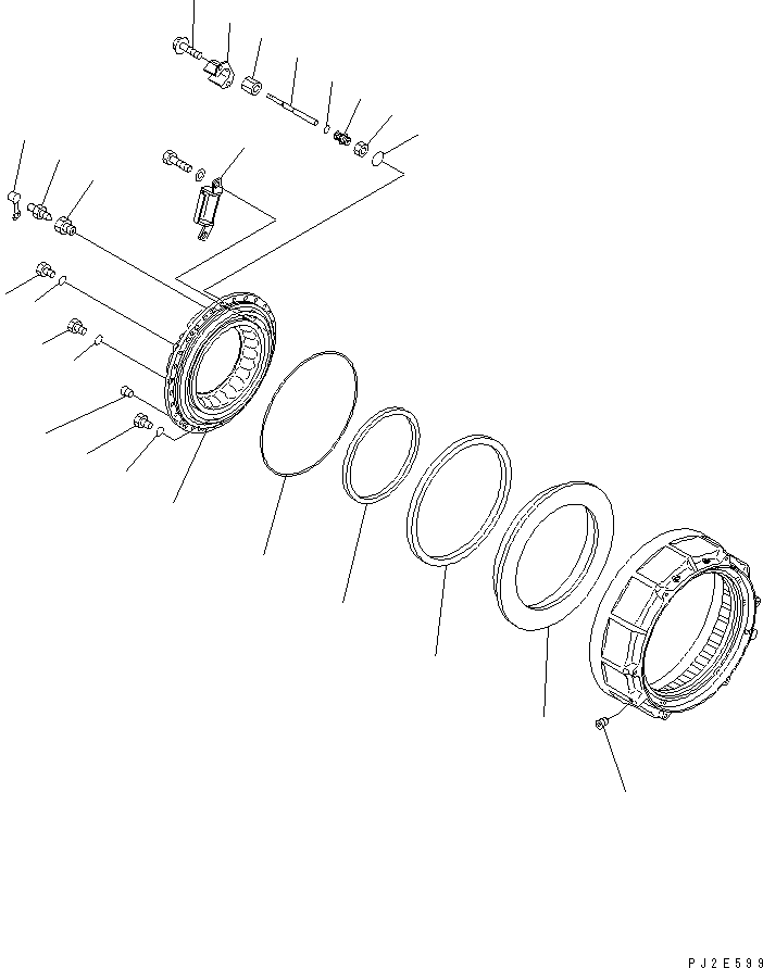 HM400-0E @@2E599@ ENTER AXLE (BRAKE CYLINDER)