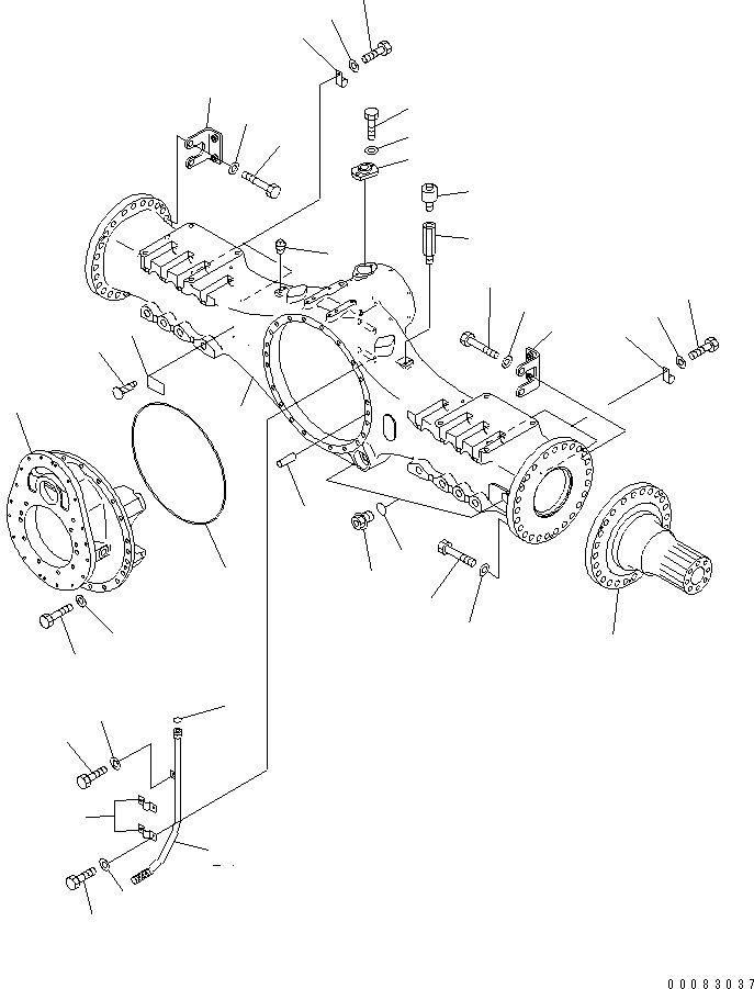 Part 370. CENTER AXLE (HOUSING AND RELATED PARTS) [F3450-08A0]