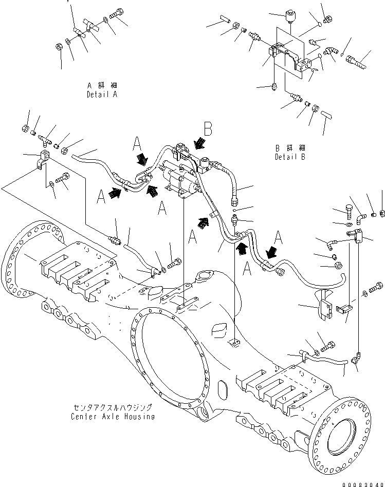 Part 410. CENTER BRAKE PIPING (DRAIN PIPING) [F3455-04A0]