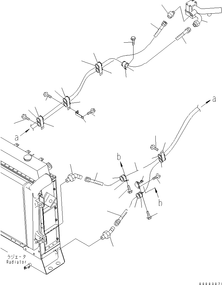 Part 340. HYDRAULIC PIPING (RADIATOR COOLING LINE) [H3410-03A0]