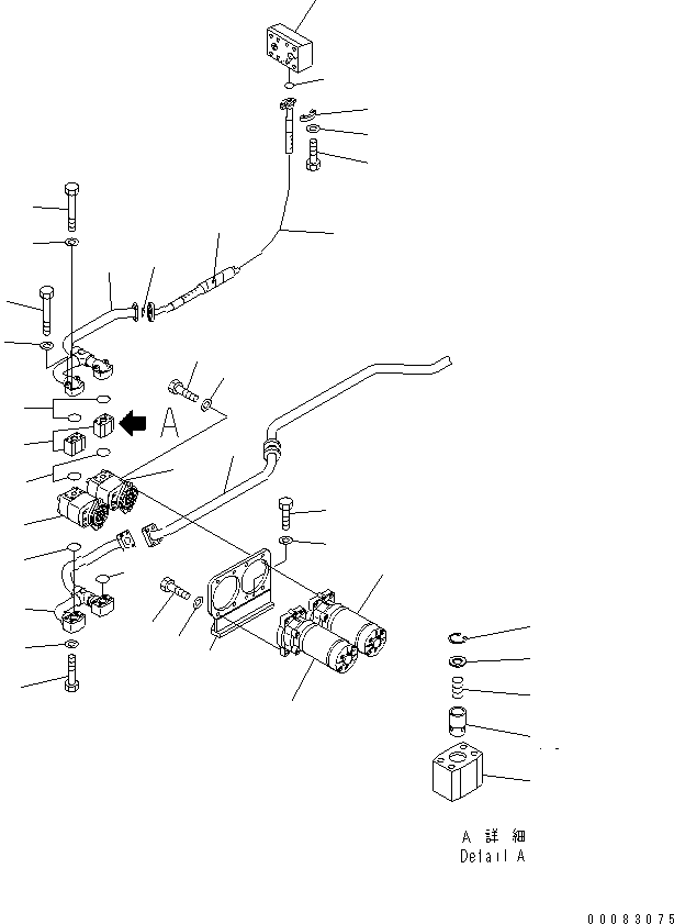 Part 400. HYDRAULIC PIPING (EMERGENCY STEERING LINE) [H3410-07A0]