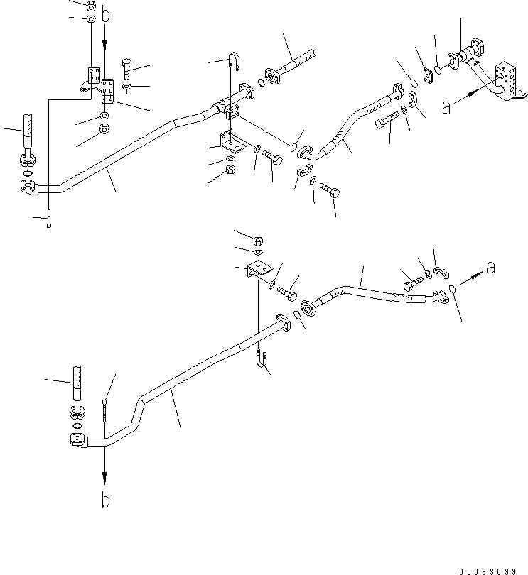 Part 570. BRAKE COOLING PIPING (BRAKE LINE) (REAR FRAME) (1/2) [H3511-07A0]