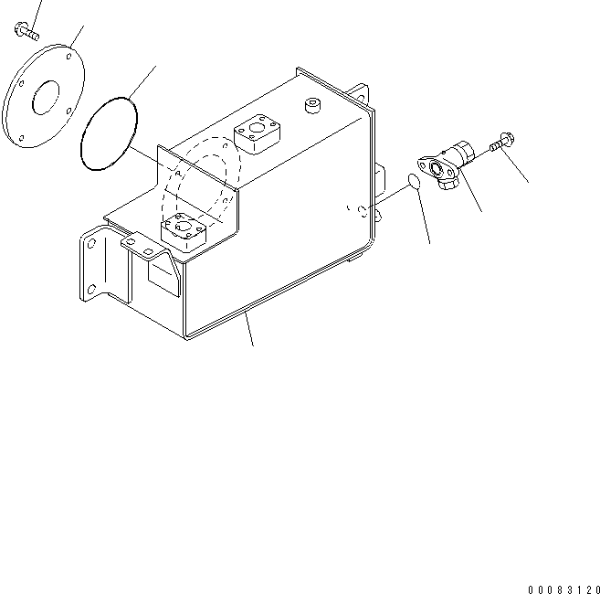 HM400-0E 00083120 RAKE SUB TANK