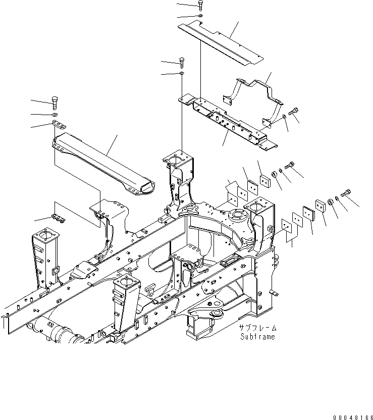 HM400-0E 00048166 RONT FRAME (FRAME ACCESSORY PARTS)