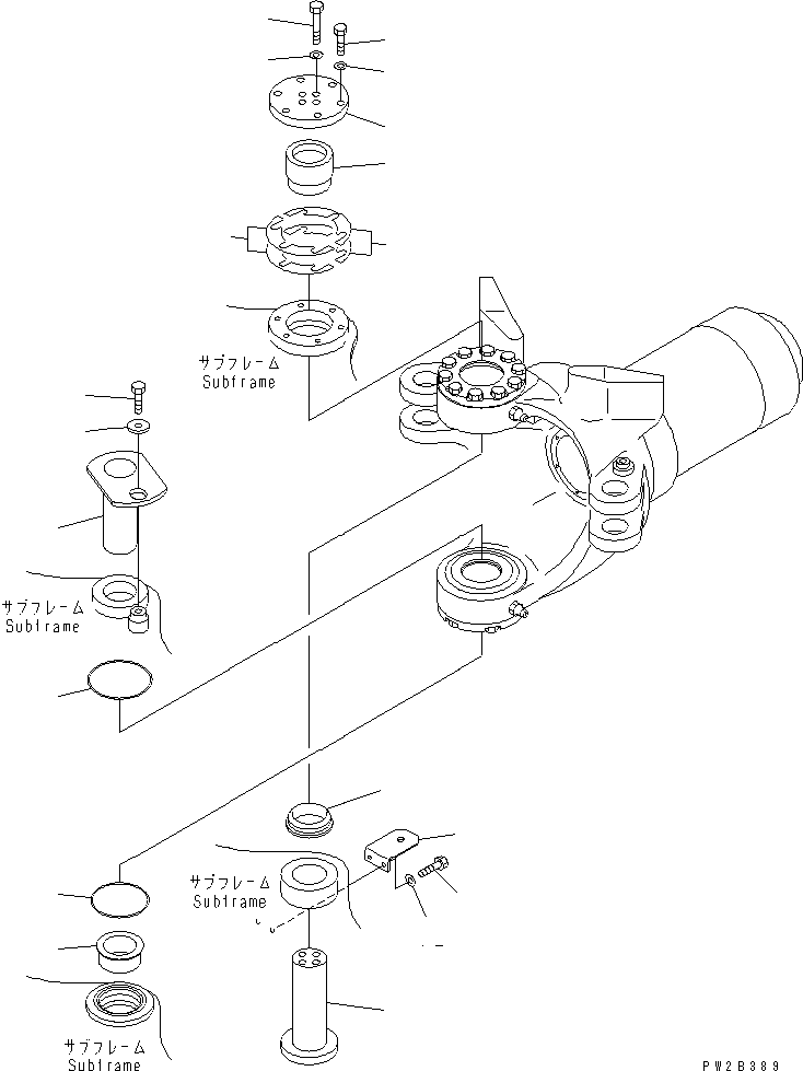 Part 80. HITCH FRAME (HINGE PIN) [J3150-01A0]