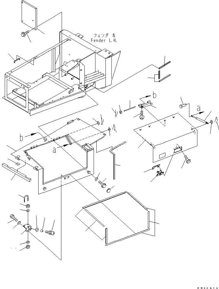 Part 60. FENDER (L.H. LOWER) (2/2) [M3210-02A0]