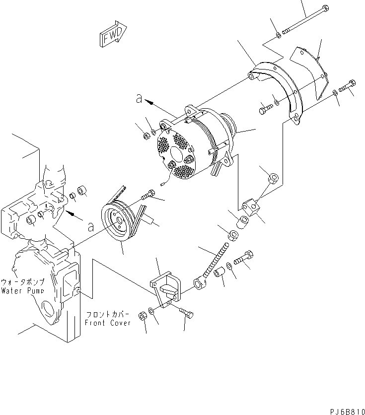 Part 550. ALTERNATOR MOUNTING (75A) [A6010-A4J9]