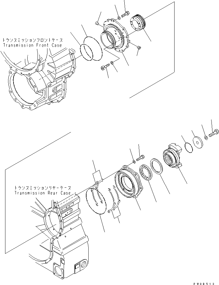 HM400-1R RANSMISSION (OUTPUT) (1/2)(#(1001-1076))