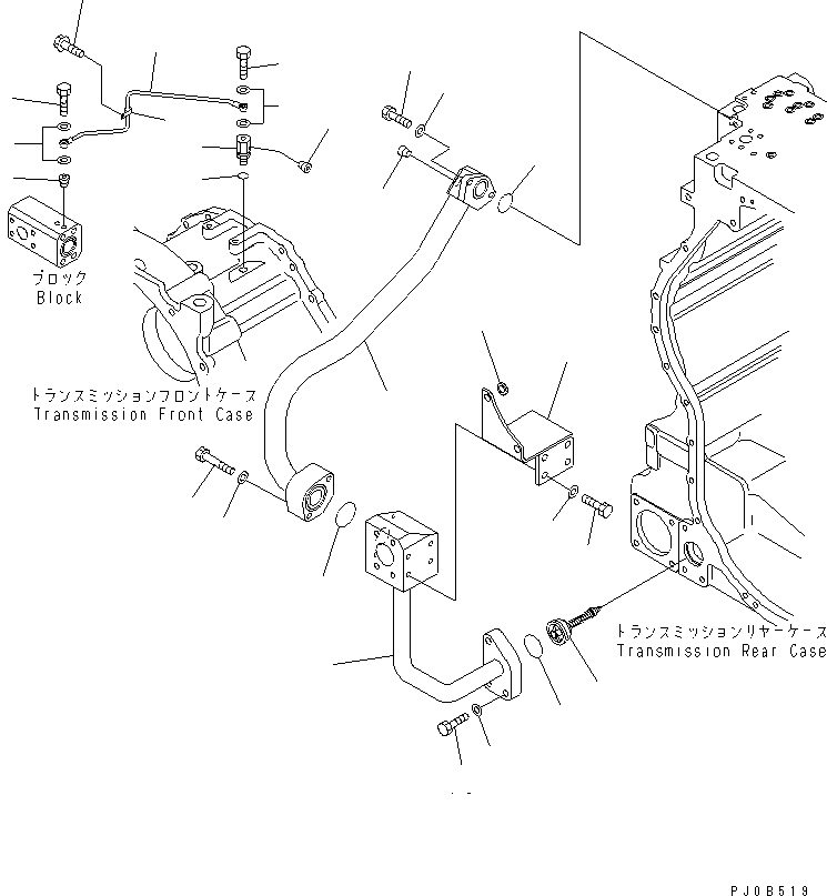 HM400-1R RANSMISSION (PIPING) (2/2)(#(1001-1076))