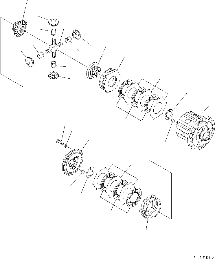 HM400-1R RONT DIFFERENTIAL (DIFFERENTIAL LOCK) (LIMITED SLIP DIF.)