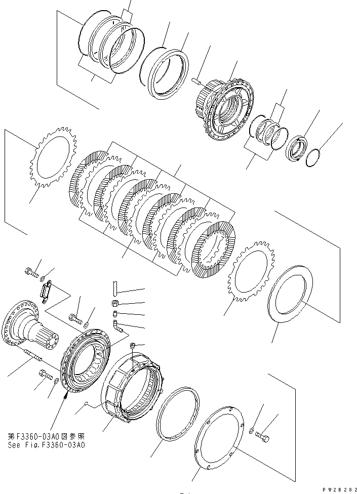 HM400-1R RONT FINAL BRAKE (HUB)