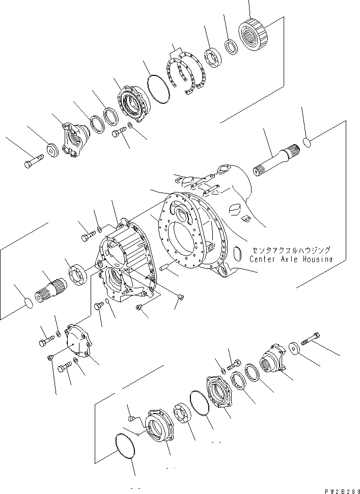 Part 600. CENTER AXLE (TRANSFER)(#1001-1032) [F3450-04A0]