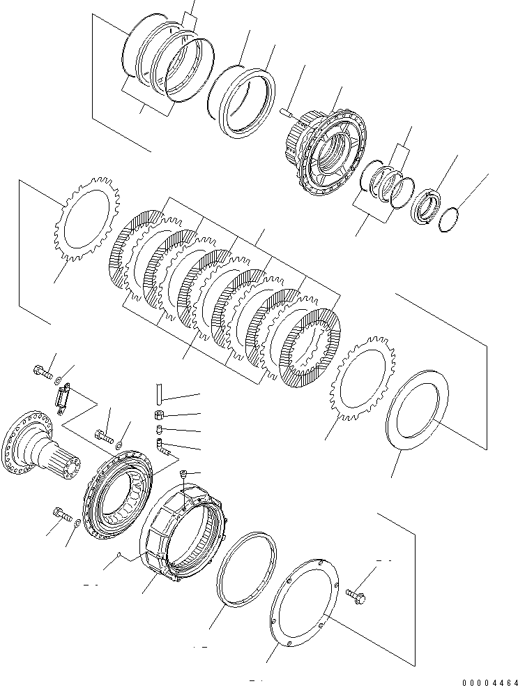 HM400-1R EAR AXLE (HUB)(#1033-)