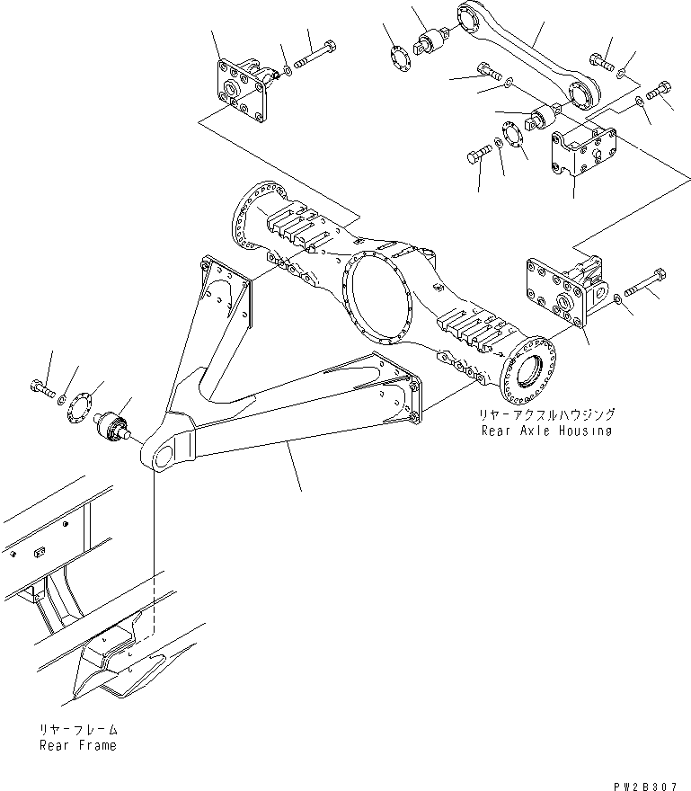 Part 1210. REAR AXLE SUPPORT(#1001-1019) [F3860-01A0]