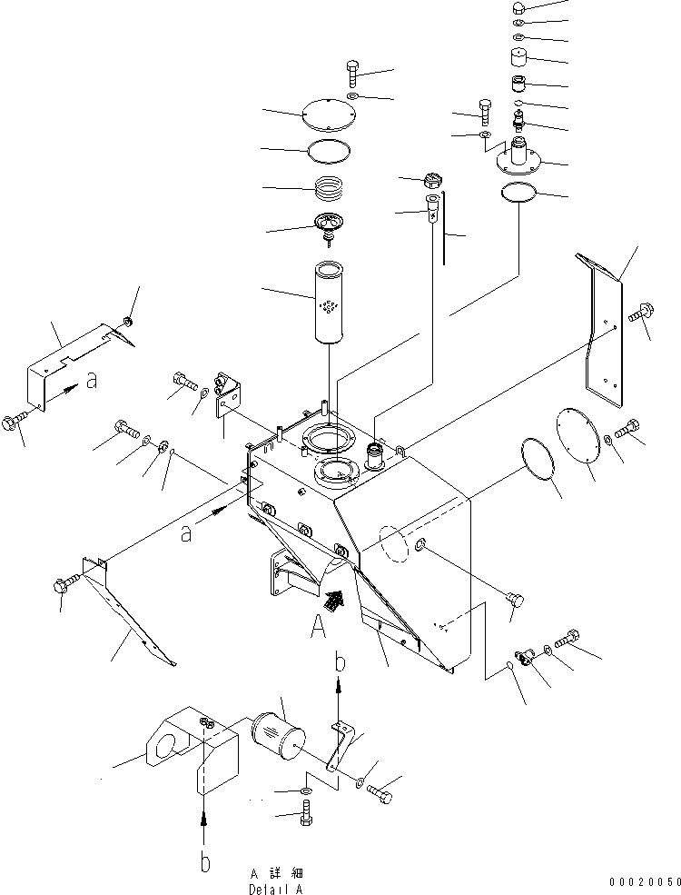 HM400-1R YDRAULIC TANK (FOR SAND PROTECT)