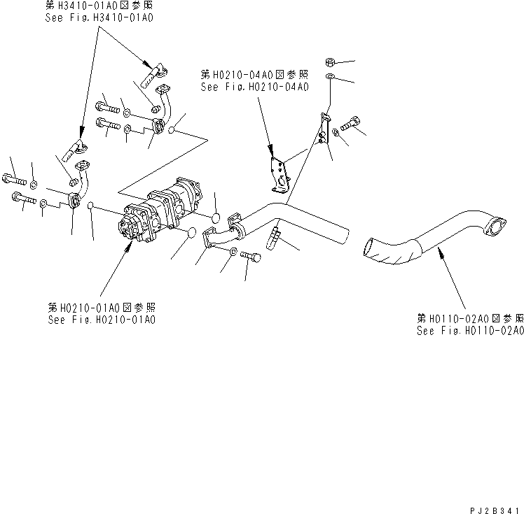 Part 110. HYDRAULIC PIPING (PUMP LINE) [H0210-02A0]