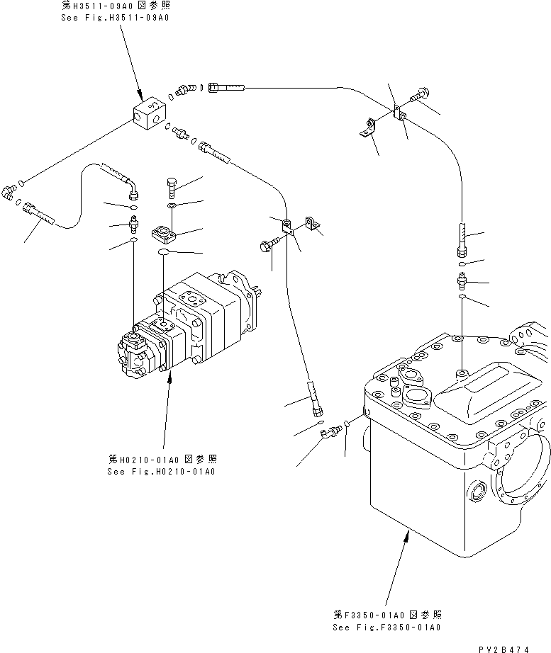 Part 180. HYDRAULIC PUMP (FRONT DIFFERENTIAL LOCK LINE¤ 2/2) [H0210-08A0]