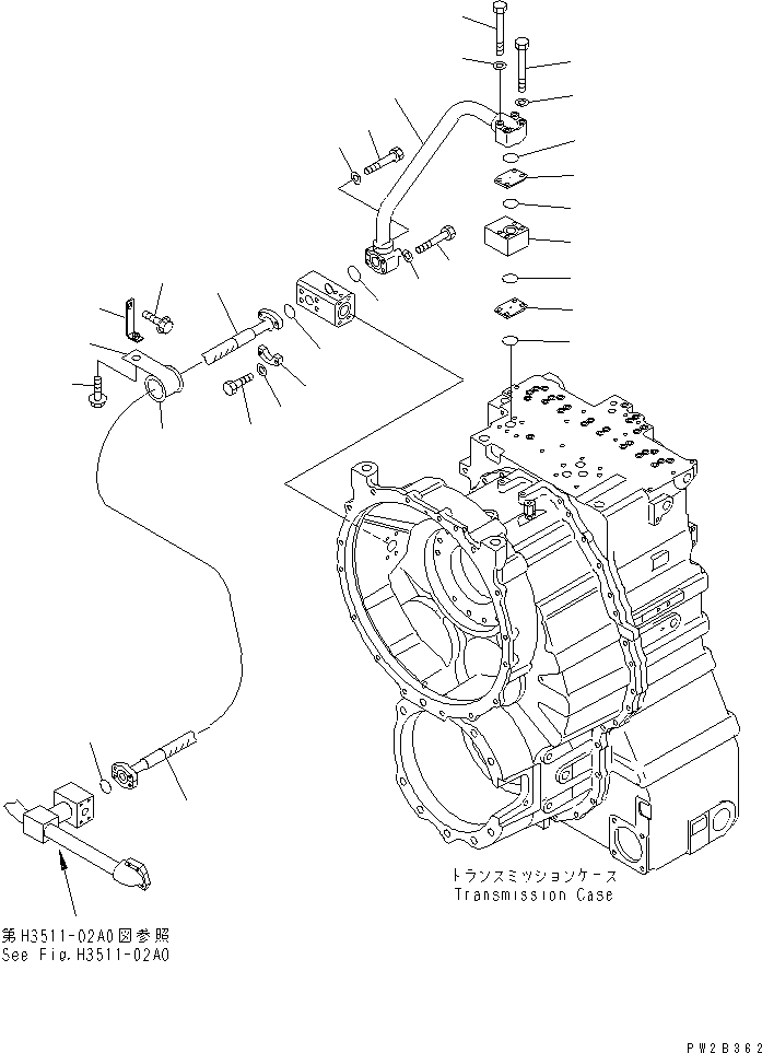 Part 370. BRAKE COOLING PIPING (TRANSMISSION TO FRONT AXLE¤ 1/2) [H3511-01A0]