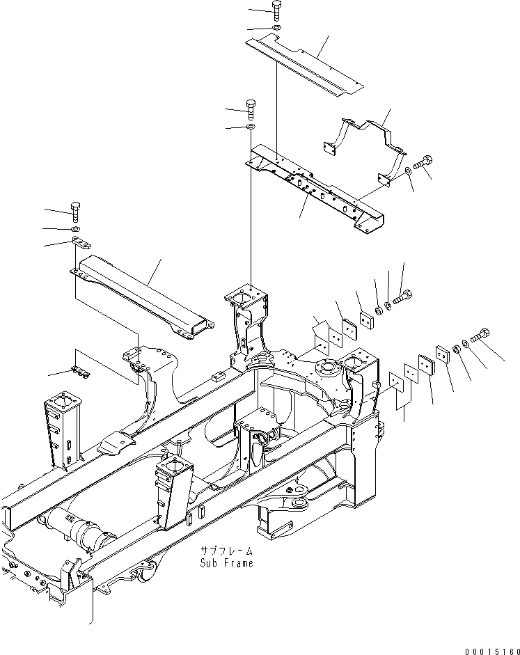 HM400-1R UB FRAME (FRAME ACCESSORY PARTS)(#1077-)