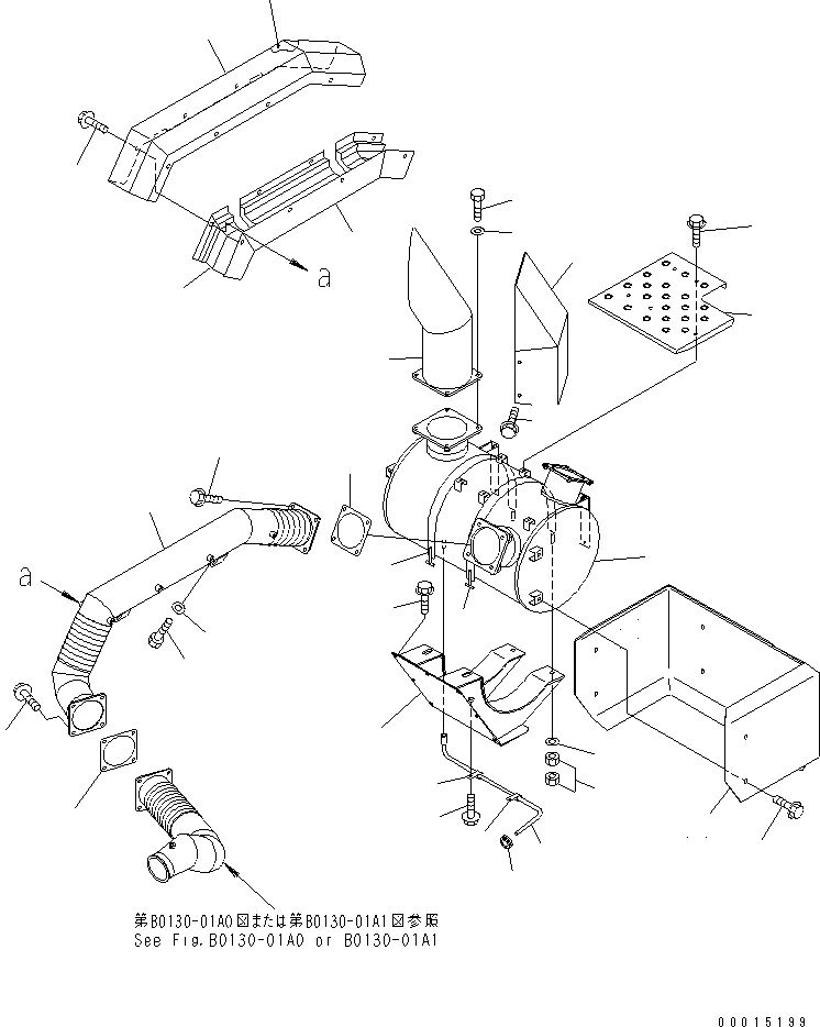 Part 220. EXHAUST PIPING (BODY HEATING)(#1024-) [J3510-01A1]