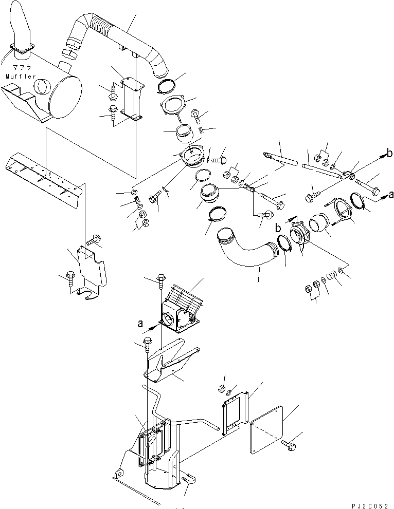 Part 240. EXHAUST PIPING (WITH BODY HEATING) (BODY HEATING)(#1001-1023) [J3510-02A1]