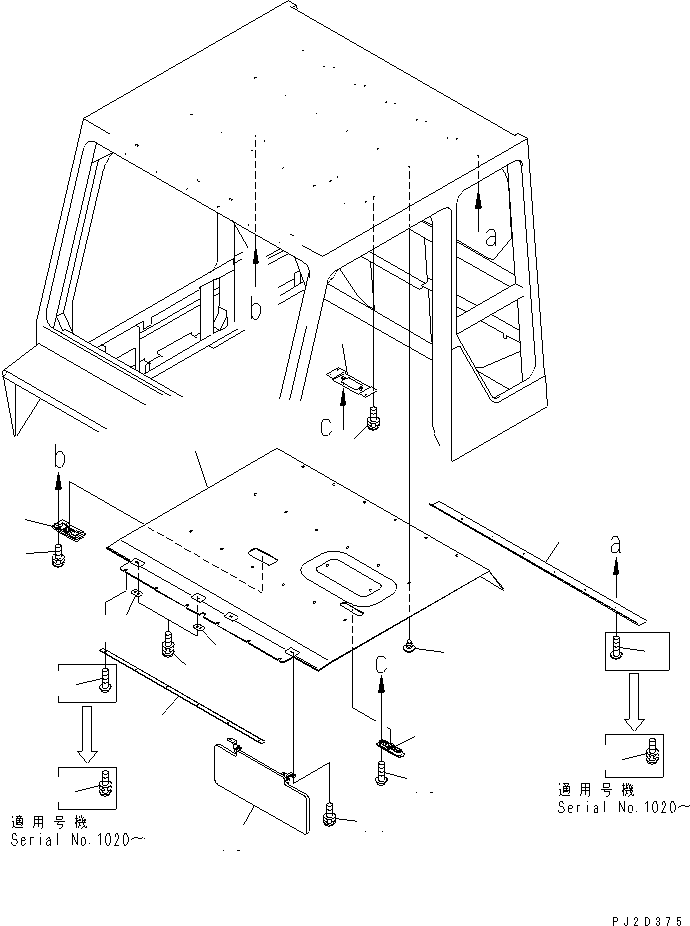 Part 180. OPERATOR'S CAB (UPPER INTERIOR) [K0210-09A0]