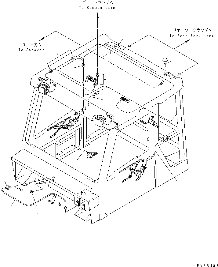 Part 240. OPERATOR'S CAB (HARNESS)(#1001-1019) [K0210-15A0]