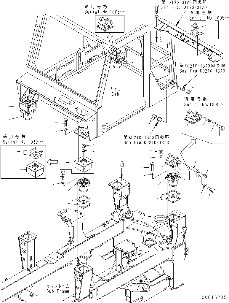 Part 300. CAB MOUNTING PARTS [K0220-01A0]