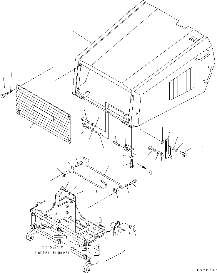 HM400-1R NGINE HOOD AND RELATED PARTS (1/2)